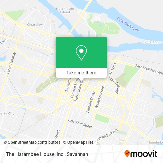 The Harambee House, Inc. map