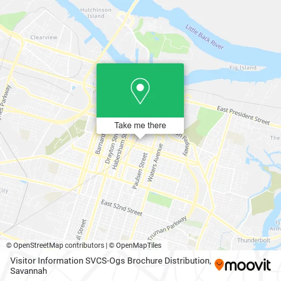 Visitor Information SVCS-Ogs Brochure Distribution map