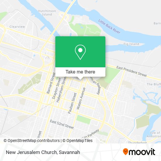 New Jerusalem Church map