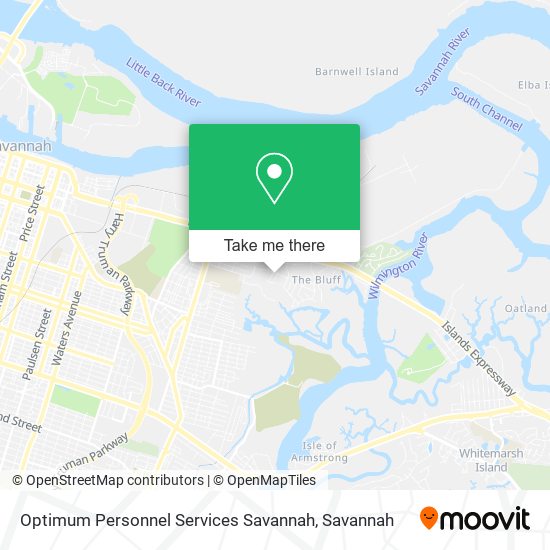 Mapa de Optimum Personnel Services Savannah