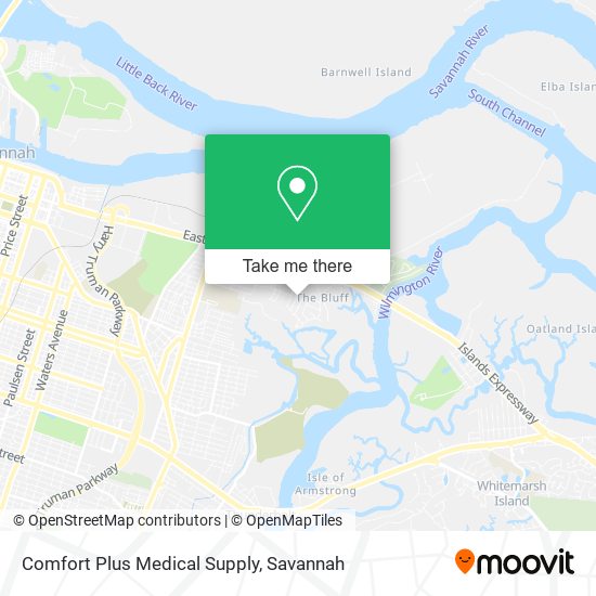 Mapa de Comfort Plus Medical Supply