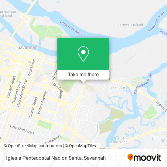 Mapa de Iglesia Pentecostal Nacion Santa