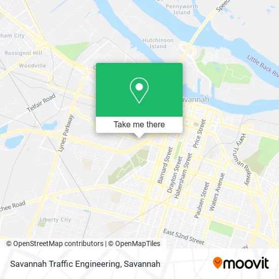 Savannah Traffic Engineering map