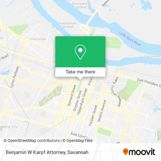 Benjamin W Karpf Attorney map