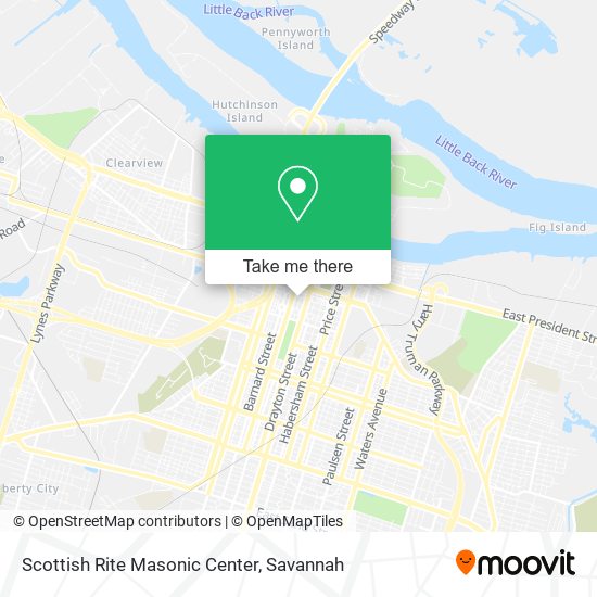 Mapa de Scottish Rite Masonic Center