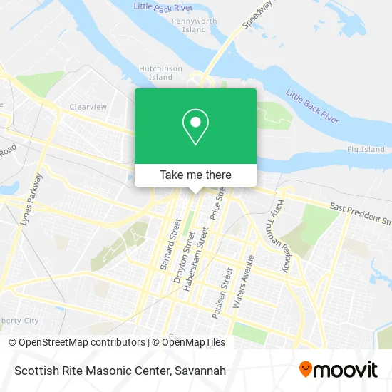 Mapa de Scottish Rite Masonic Center