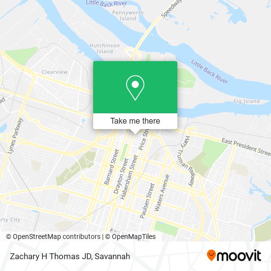 Zachary H Thomas JD map