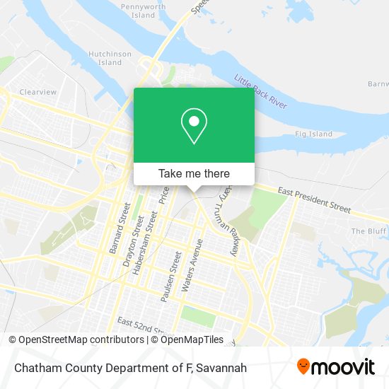 Chatham County Department of F map