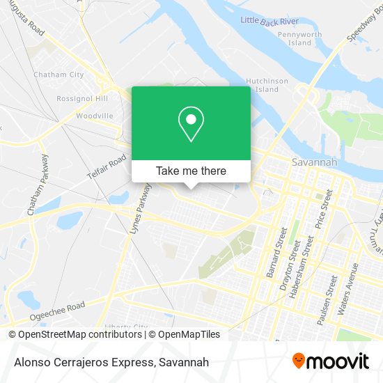 Alonso Cerrajeros Express map