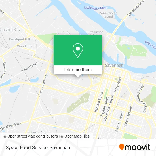 Sysco Food Service map