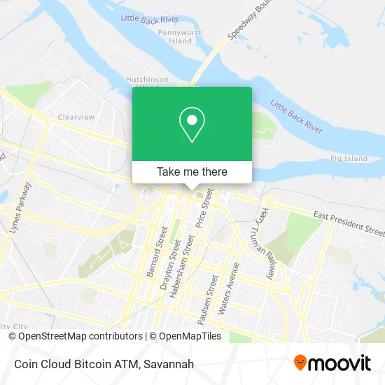 Coin Cloud Bitcoin ATM map