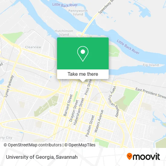 University of Georgia map