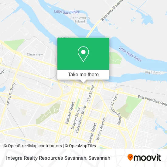 Mapa de Integra Realty Resources Savannah