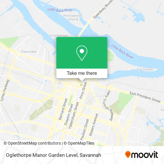 Oglethorpe Manor Garden Level map