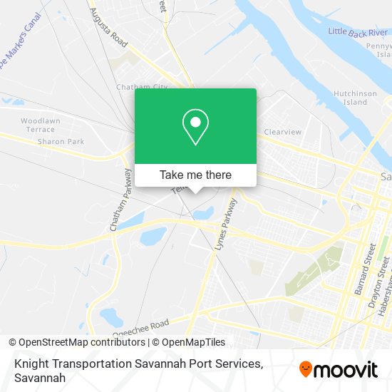 Knight Transportation Savannah Port Services map