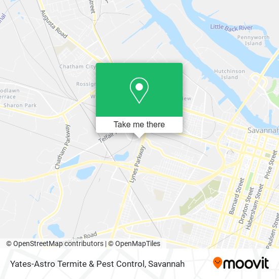 Yates-Astro Termite & Pest Control map