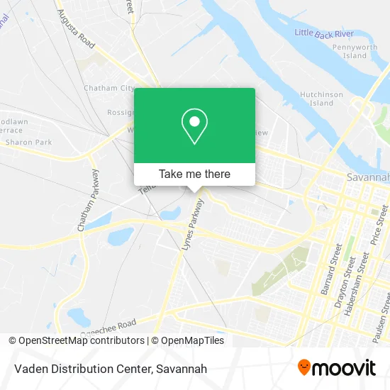 Vaden Distribution Center map