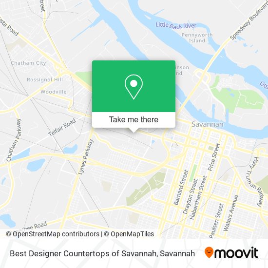 Mapa de Best Designer Countertops of Savannah