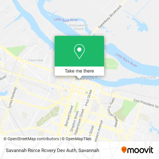 Savannah Rsrce Rcvery Dev Auth map