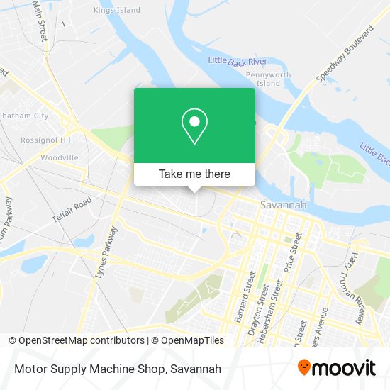 Motor Supply Machine Shop map