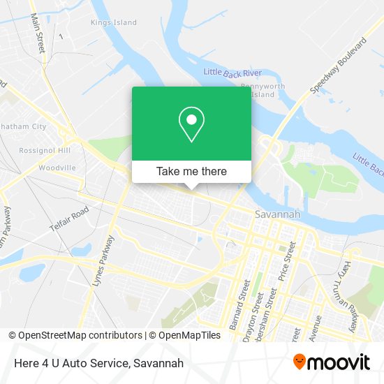 Mapa de Here 4 U Auto Service