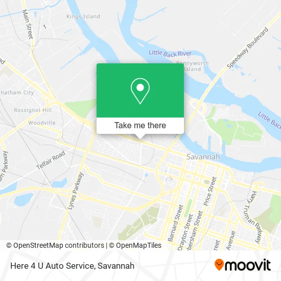 Here 4 U Auto Service map