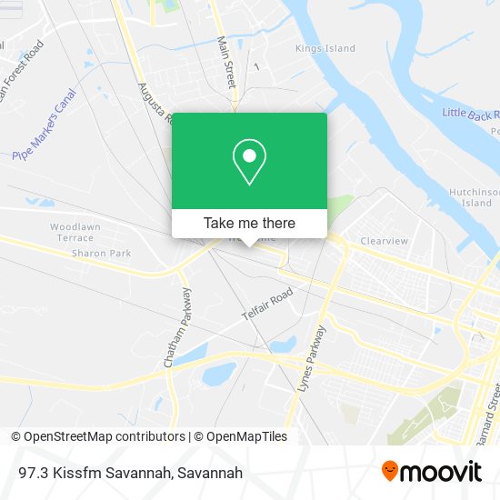 Mapa de 97.3 Kissfm Savannah