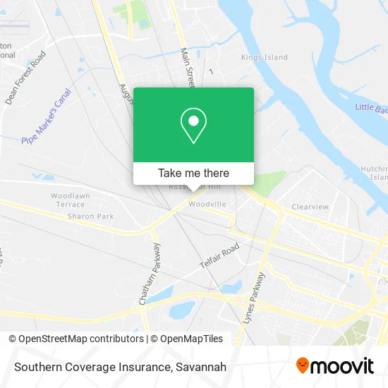 Southern Coverage Insurance map