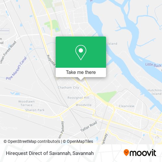 Hirequest Direct of Savannah map