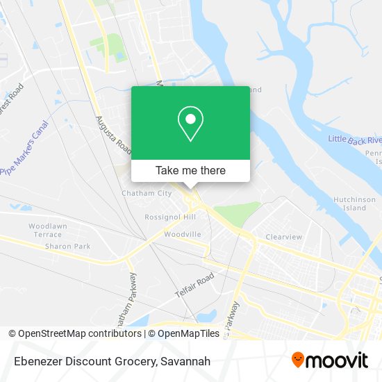 Mapa de Ebenezer Discount Grocery