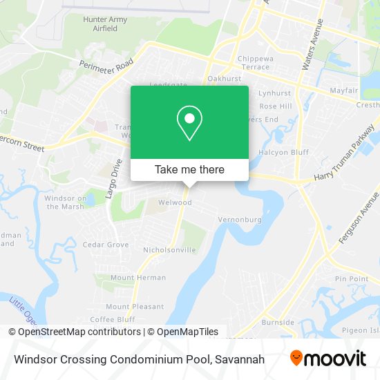 Mapa de Windsor Crossing Condominium Pool