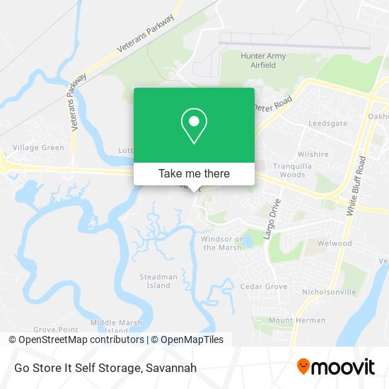 Mapa de Go Store It Self Storage