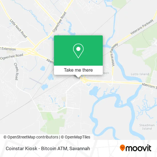 Coinstar Kiosk - Bitcoin ATM map