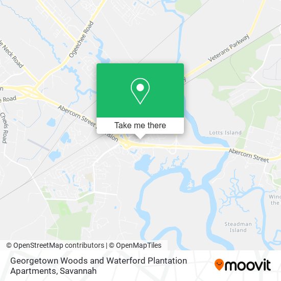 Georgetown Woods and Waterford Plantation Apartments map