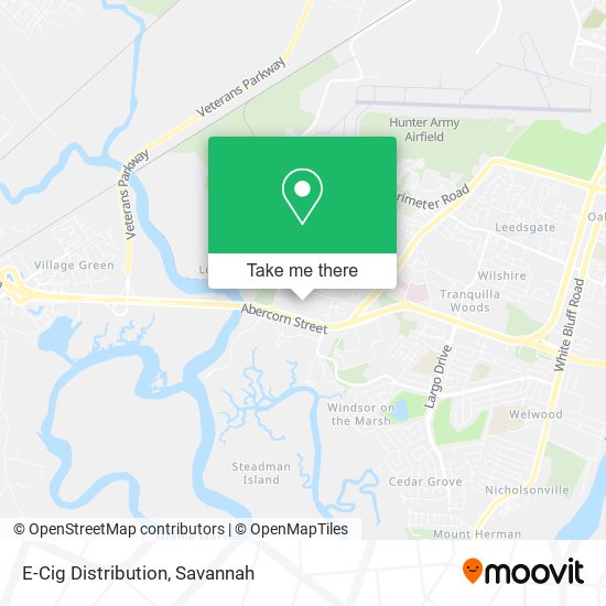 E-Cig Distribution map