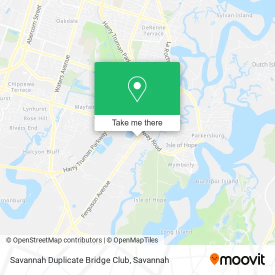 Savannah Duplicate Bridge Club map
