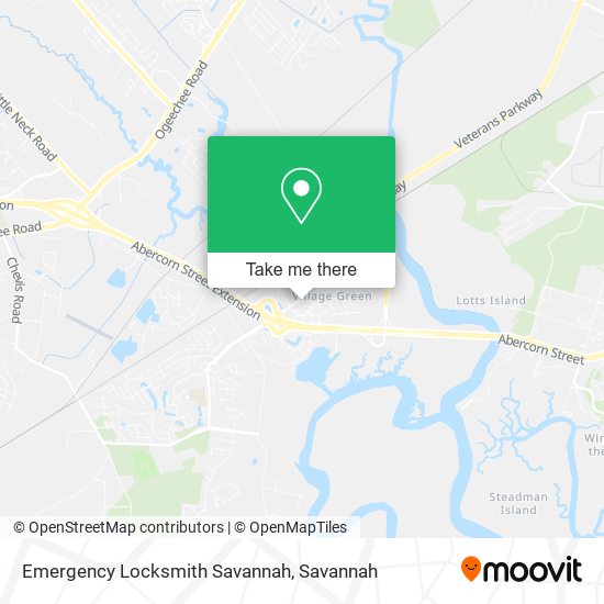 Emergency Locksmith Savannah map