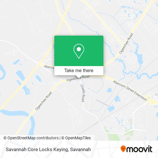 Mapa de Savannah Core Locks Keying