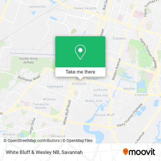 Mapa de White Bluff & Wesley NB