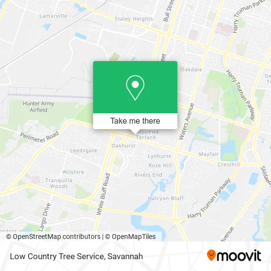 Low Country Tree Service map