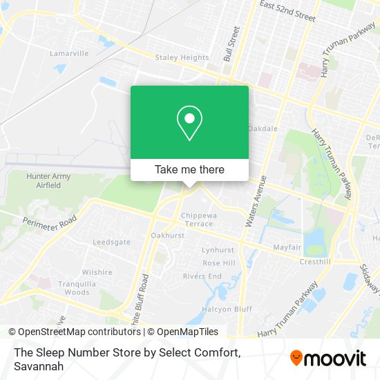 The Sleep Number Store by Select Comfort map