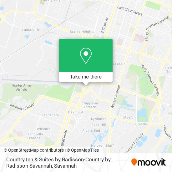 Country Inn & Suites by Radisson-Country by Radisson Savannah map