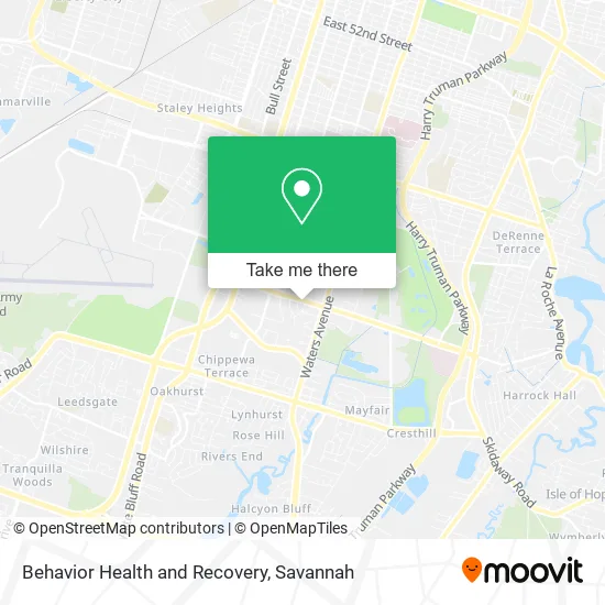 Mapa de Behavior Health and Recovery