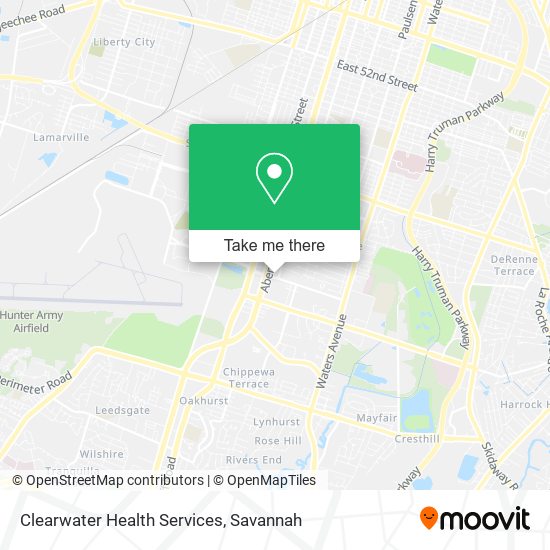 Mapa de Clearwater Health Services