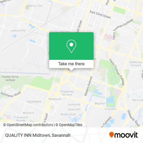 Mapa de QUALITY INN Midtown