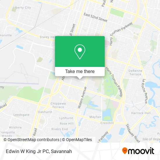 Edwin W King Jr PC map