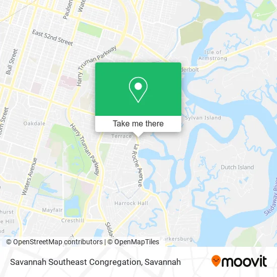 Mapa de Savannah Southeast Congregation