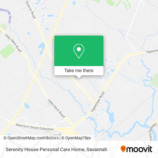 Serenity House Personal Care Home map