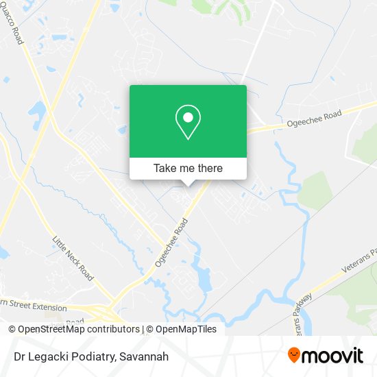 Dr Legacki Podiatry map
