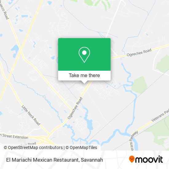 Mapa de El Mariachi Mexican Restaurant
